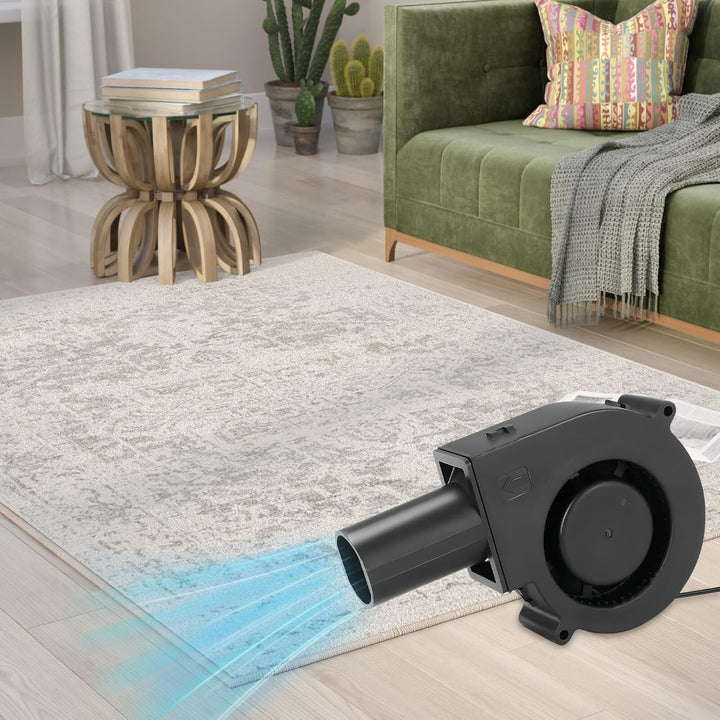 Radiallüfter 12V mit Drehzahlregler, Turbinengebläse für Belüftung, BBQ, Kamin, Kühlung, Ventilator,