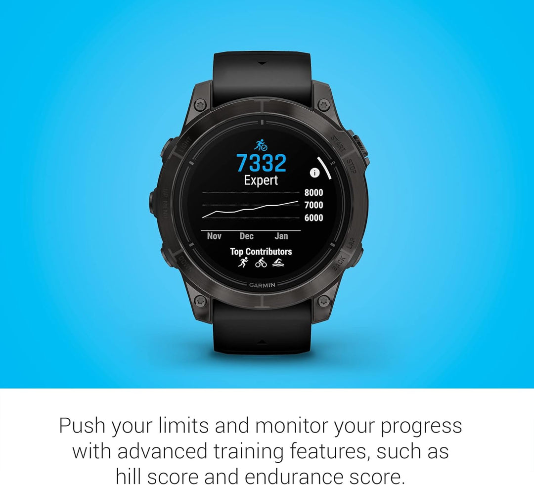 Garmin epix Pro (Gen 2) Sapphire Edition, 47 mm, Hochleistungs-Smartwatch, fortschrittliche Training