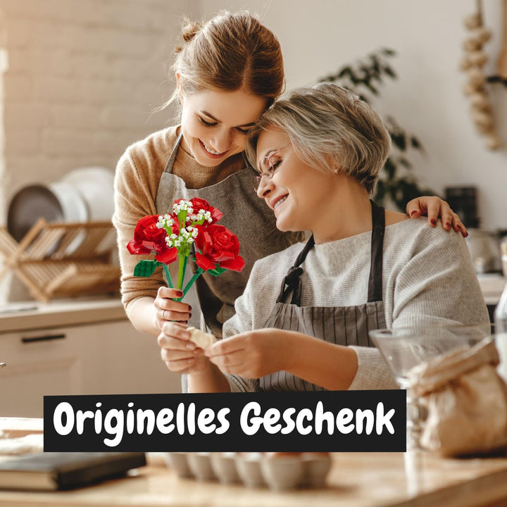 Science4you Blumenstrauss Rosen Baukasten für Erwachsene – Haben Sie Spass beim Bauen von Rosenstrau