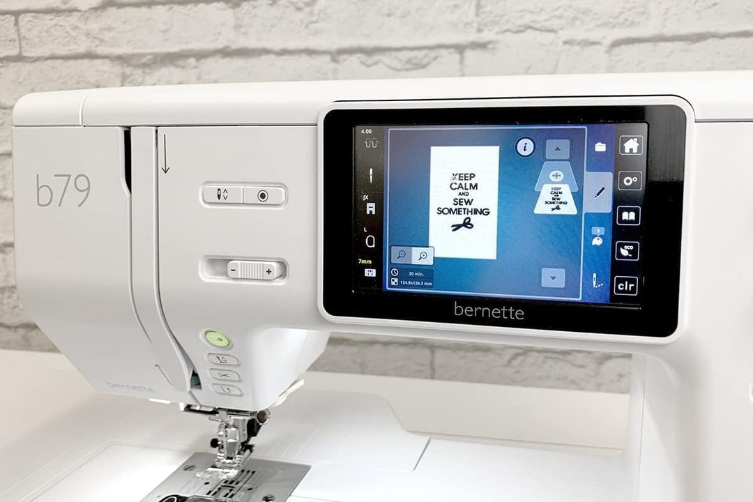 Bernette B79 Computergesteuerte Näh- und Stickmaschine mit 12,7 cm Farb-Touchscreen, Multifunktionsk
