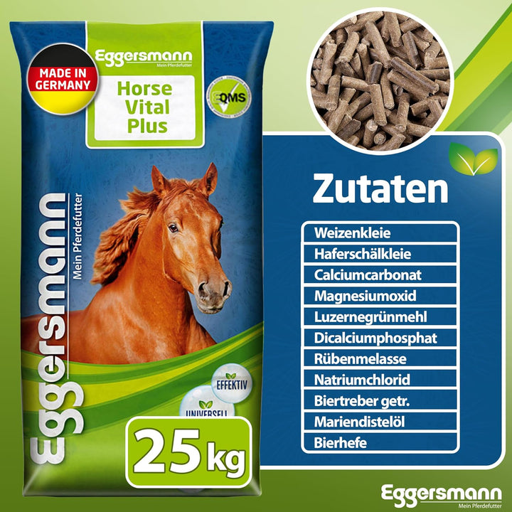 Eggersmann Horse Vital Plus – Mineralfuttermittel für Pferde Aller Art – Vitaminreiches Mineralfutte
