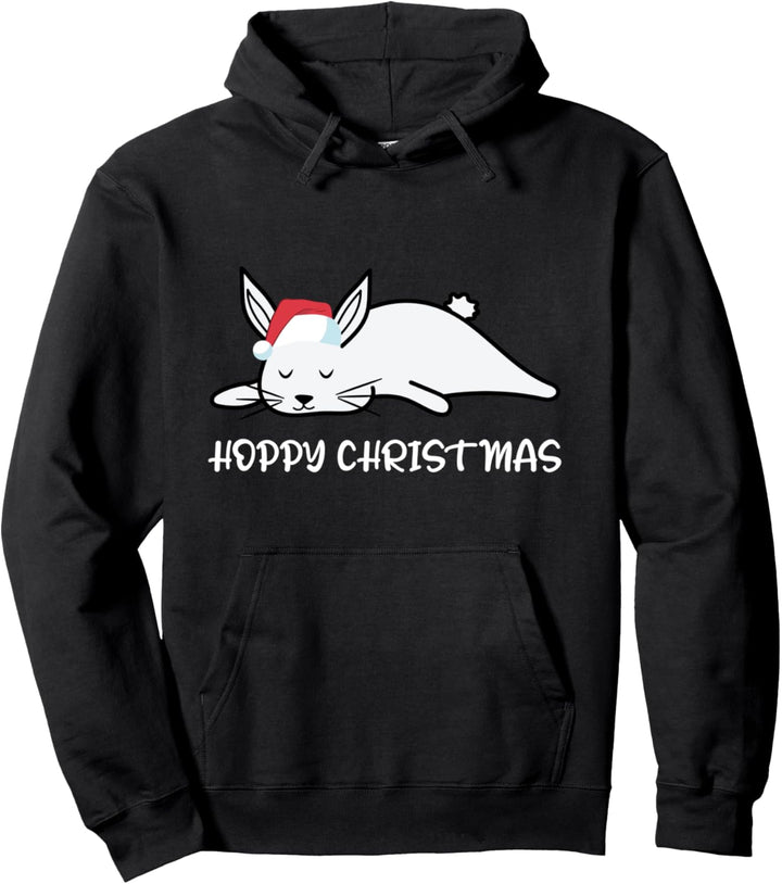 Hoppy Christmas Kaninchen Mütze Hase Weihnachten Pullover Hoodie