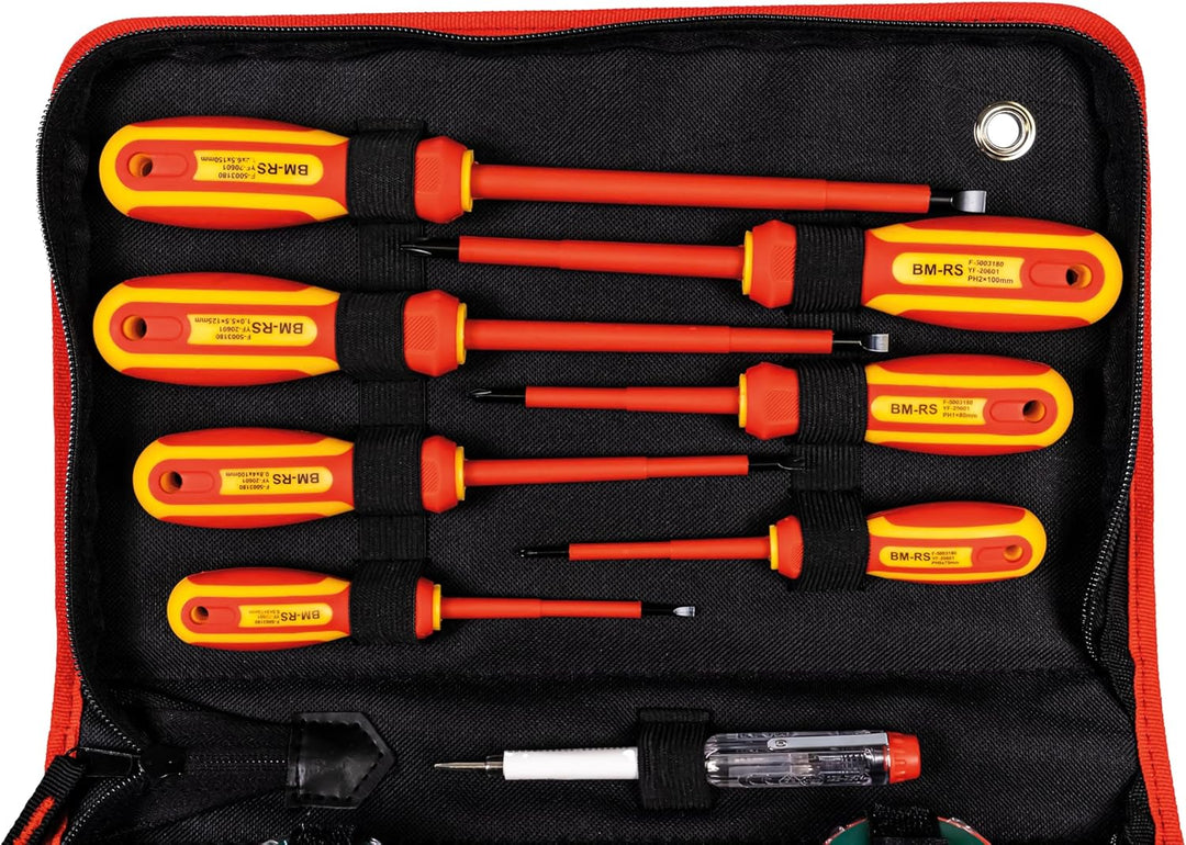 Mannesmann M11214 Elektro-Werkzeugsatz, Schlitz, 14-teilig Single, Single