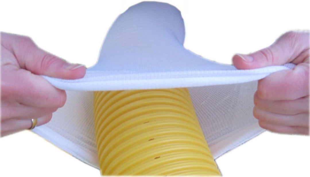 10m Drainagerohr DN80 gelb gelocht und 10m Filterschlauch F80 Profi-Set