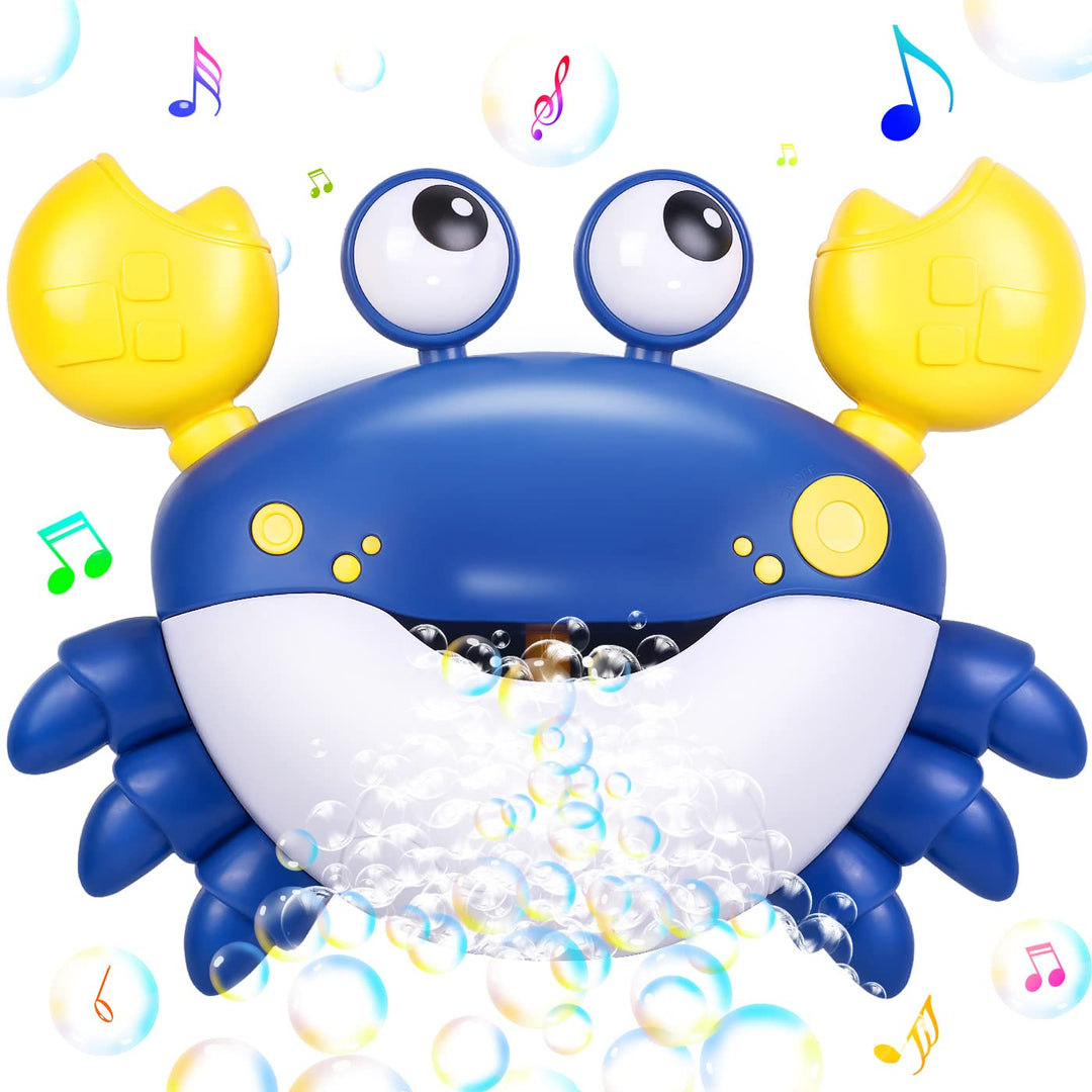Jiosdo Baby Badewannenspielzeug, Krabbe Badespielzeug Bubble Mit Musik, Baby Wasserspielzeug Badewan