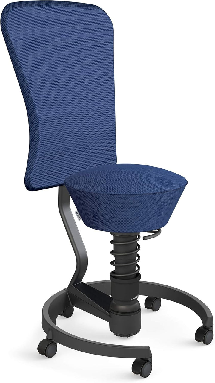 aeris Swopper Air – Ergonomischer Hocker mit extra weicher Polsterung – Bürohocker höhenverstellbar