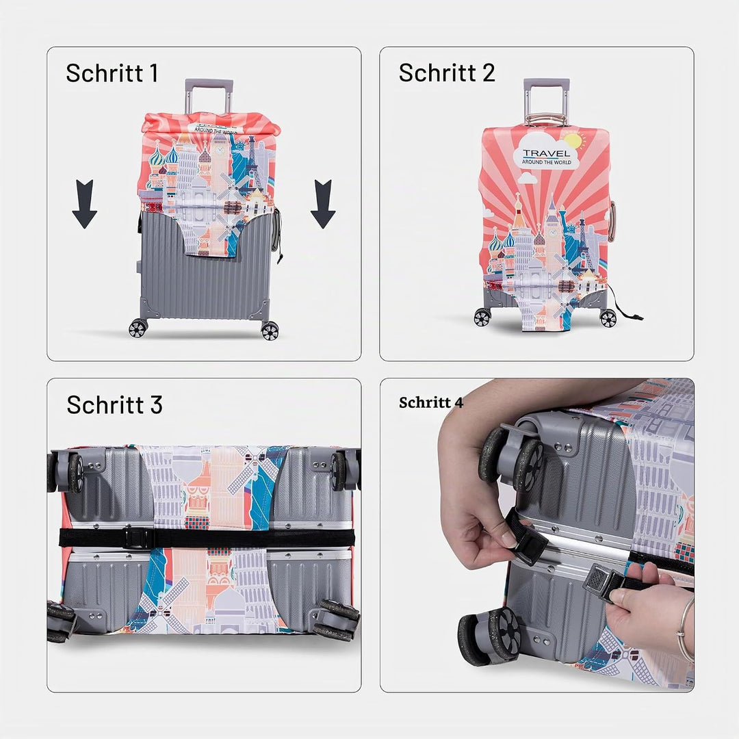OrgaWise Kofferhülle Luggage Cover Gepäck Cover Gepäckabdeckung for Travel Luggage Schutzhülle Koffe