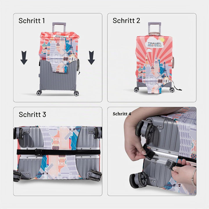 OrgaWise Kofferhülle Luggage Cover Gepäck Cover Gepäckabdeckung for Travel Luggage Schutzhülle Koffe