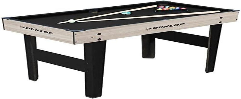 Dunlop Billardtisch - Inklusive Billard zubehör - 22 Stück - MDF - Schwarz