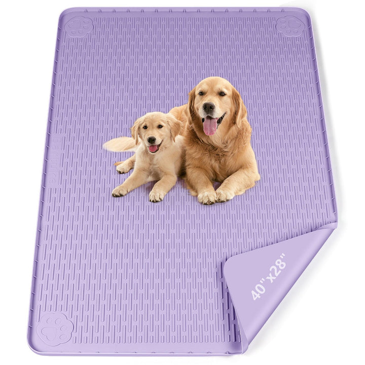 Hundetoilettenunterlagen, 101 x 71 cm grosse Wiederverwendbare Silikonmatte Hundetrainingspads, wasc