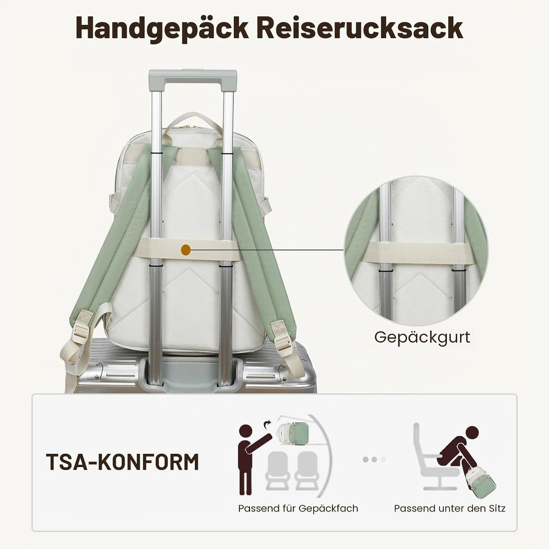 VANKEAN Laptop-Rucksack für Damen und Herren,15,6 Zoll, Arbeitstasche für Damen, Herren, modisch, wa
