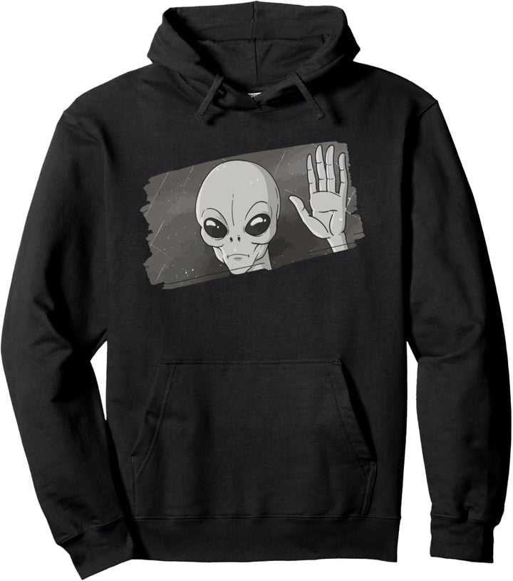 Alien Hände hoch Pullover Hoodie