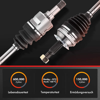 Frankberg 1x Antriebswelle Vorne Rechts Kompatibel mit CT ZWA10 1.8L 2012-Heute Auris E15 1.8L 2011-