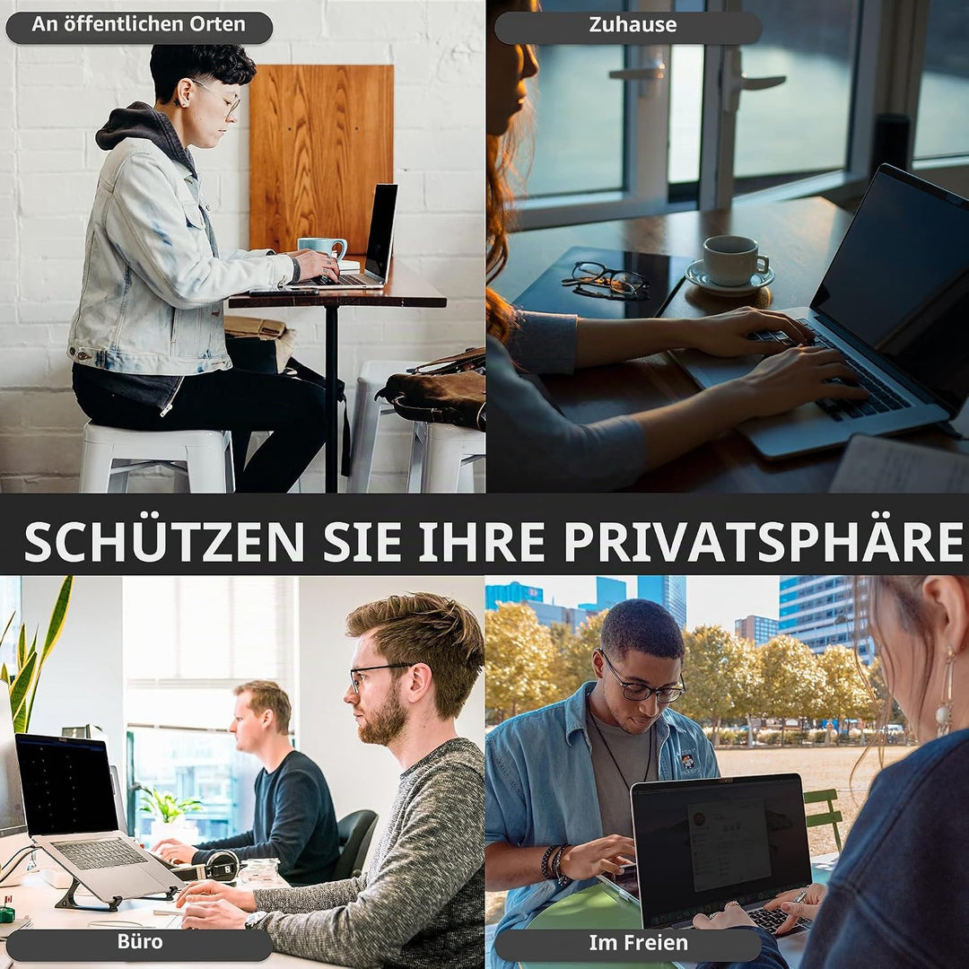 MyGadget Magnetische Sichtschutzfolie kompatibel mit MacBook Pro 13 Inch (2016-2022,M1,M2) | MacBook