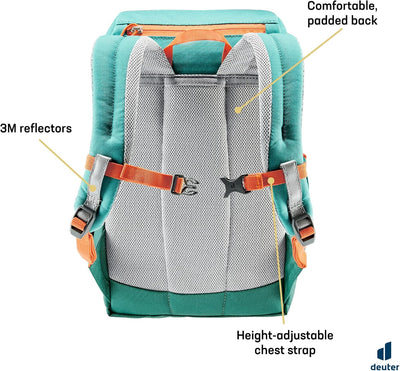 deuter Unisex Kinder Schmusebär Kinderrucksack (1er Pack) 8 L Dustblue-alpinegreen, 8 L Dustblue-alp