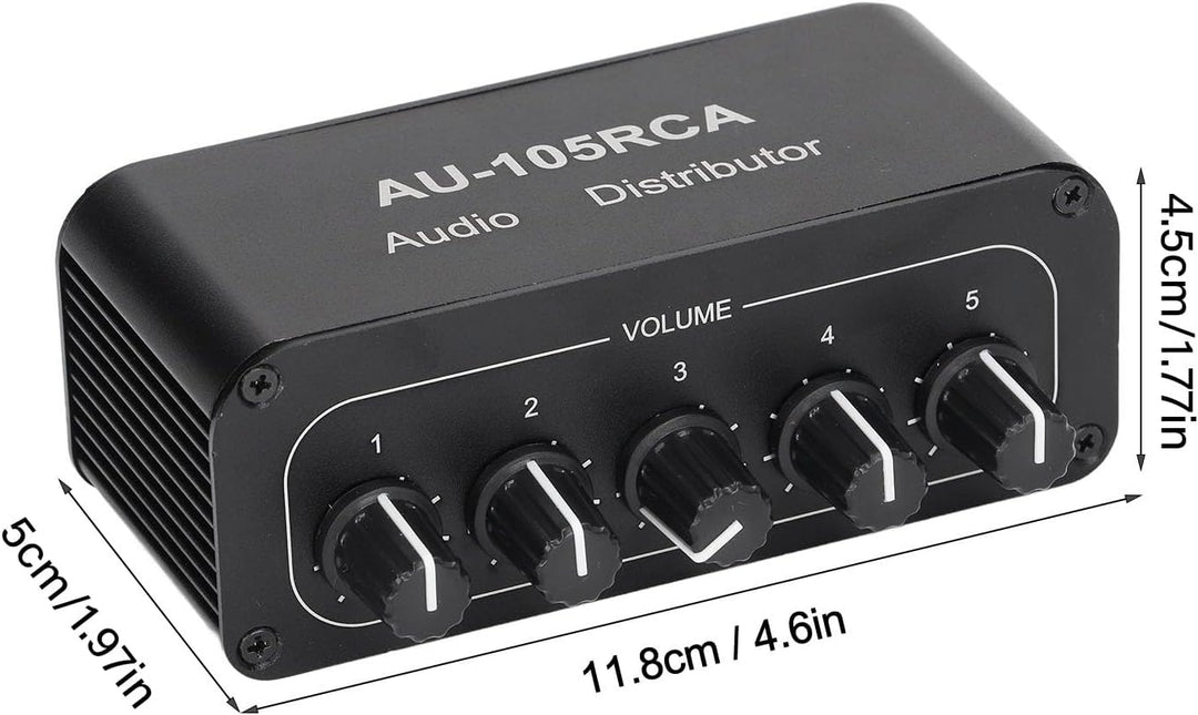 Bidirektionaler Audio-Umschalter, 5-Wege-Stereo-L/R-Tonkanal Bidirektionaler Audio-Umschalter, High-