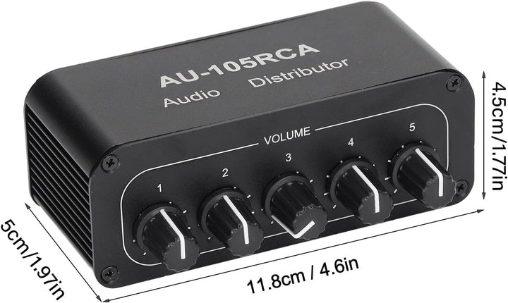 Bidirektionaler Audio-Umschalter, 5-Wege-Stereo-L/R-Tonkanal Bidirektionaler Audio-Umschalter, High-