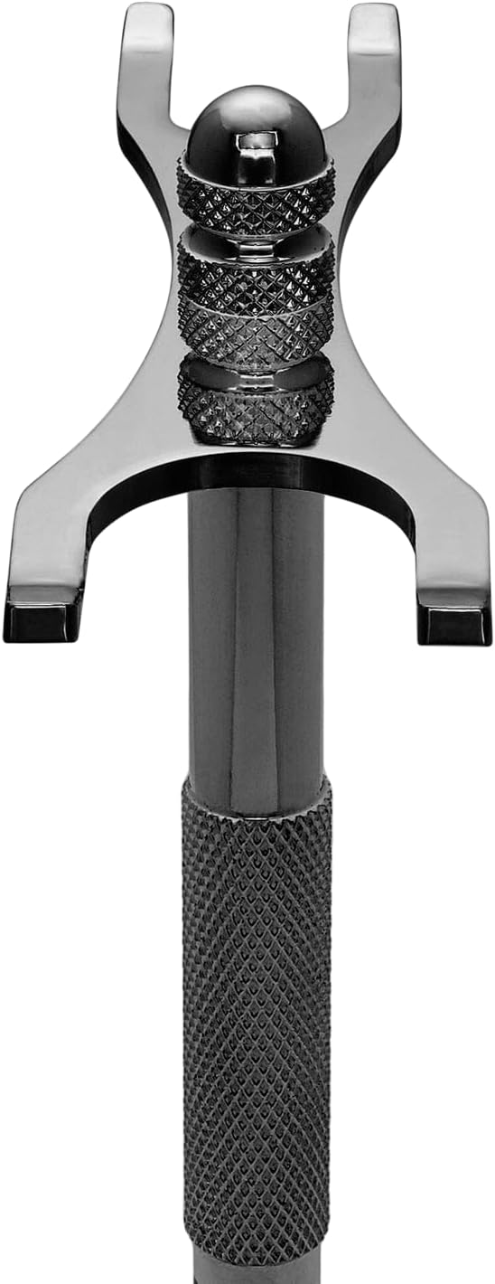 NEU: Störtebekker® Premium Rasierständer aus Edelstahl in Schwarz - geeignet für Rasierhobel & Rasie