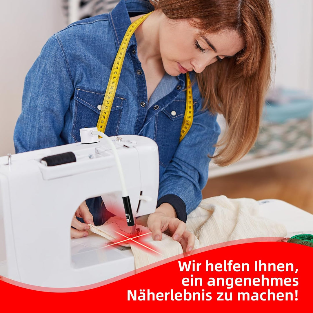 Philorn Magnetische Positionierungs Quiltleuchte für Nähmaschine, 3-in-1 magnetischer Nahtführer, fü