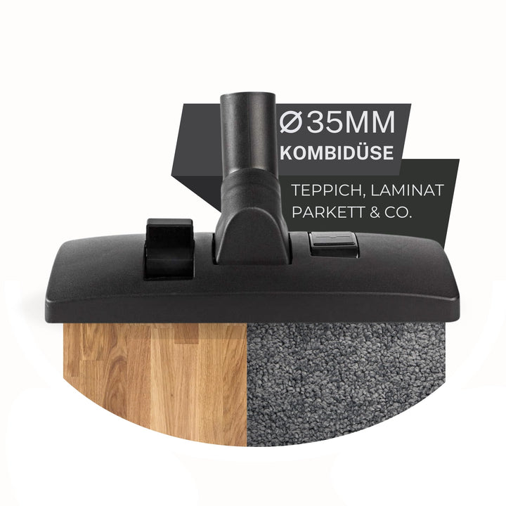 Kombidüse 35mm Bodendüse Staubsauger Staubsaugerdüse 35mm Düse Ersatzteil für kompatibel mit Lidl Pa