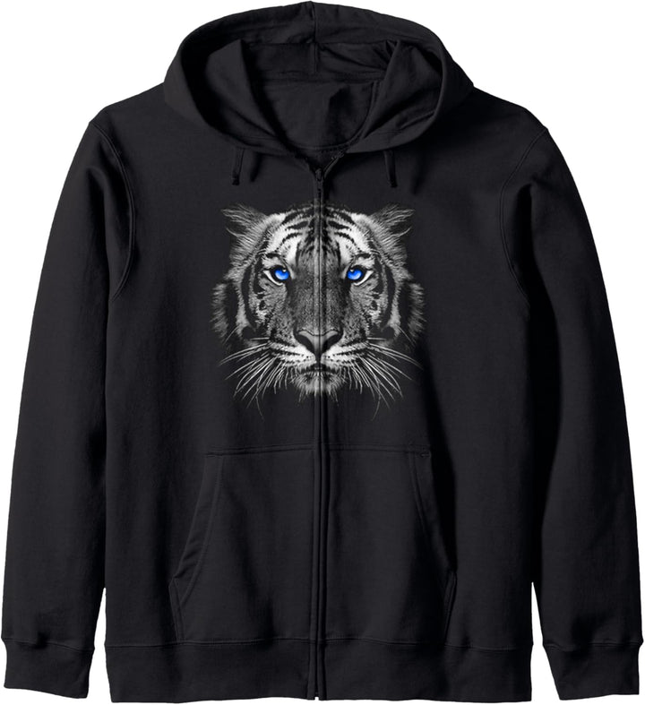 Weisser Tiger Kapuzenjacke