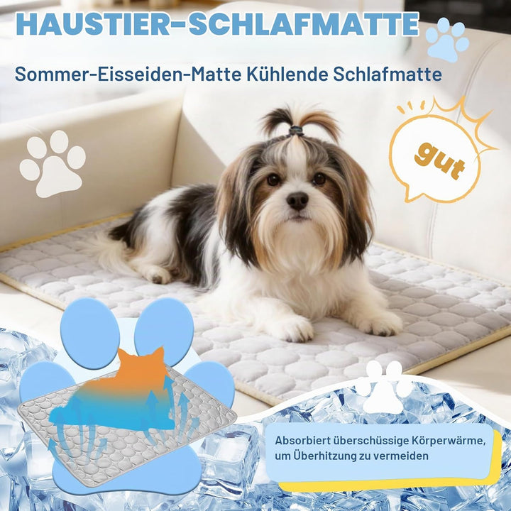 Kühldecke für Hunde 98x70CM, aus hochwertigem, atmungsaktivem Polyestergewebe,Kratzfest, langlebig &amp;