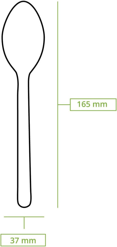 BIOZOYG Papierlöffel 16,5 cm braun I Catering Löffel aus Papier formstabil umweltfreundlich und kuns