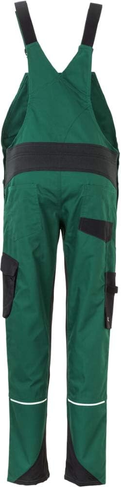Planam Norit Damen Latzhose viele Farben alle Grössen, Grün/Schwarz