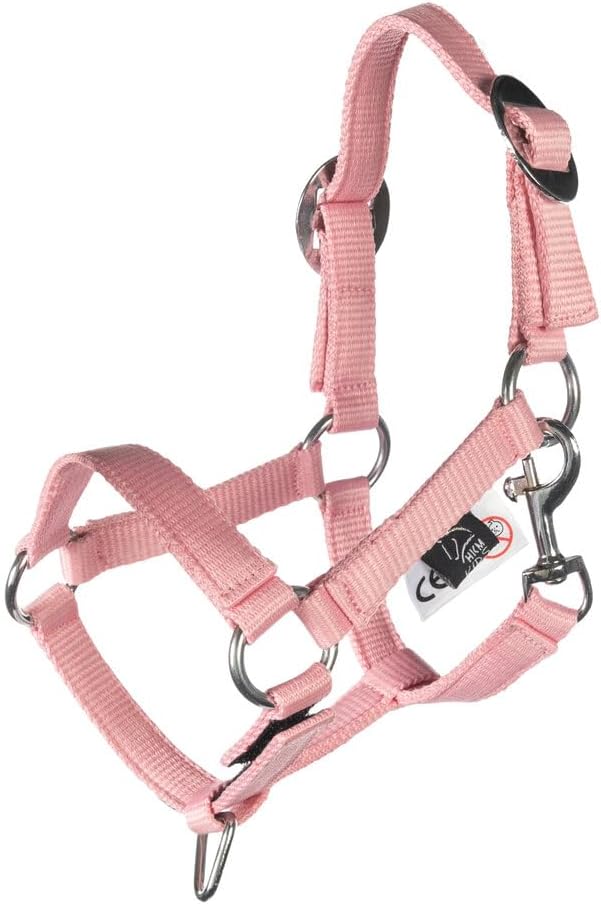HKM Kinder Hobby Horsing Basic Halfter und Strick, Rosa, One Size, Rosa