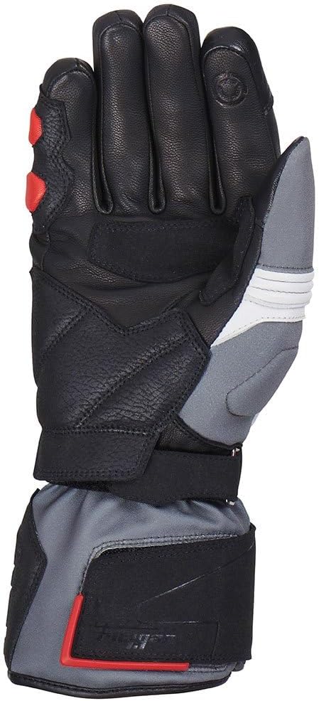 Furygan FLEGERE Waterproof MOTORRADHANDSCHUHE Adventure,Touring,Urbain, Anthracite-Pearl-Red