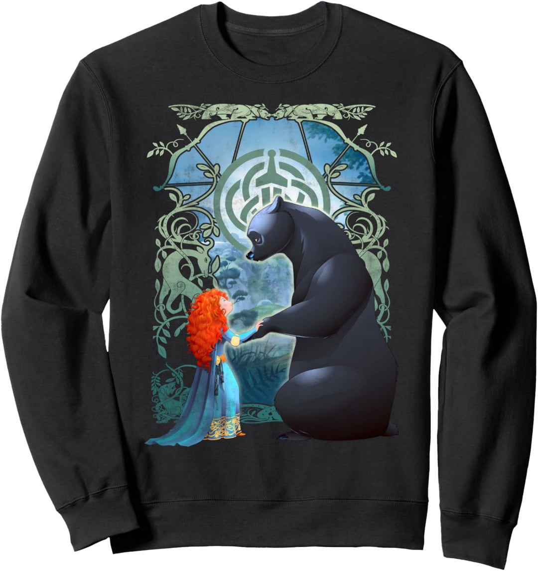 Disney Pixar Brave Merida And Bear Profile Portrait Sweatshirt