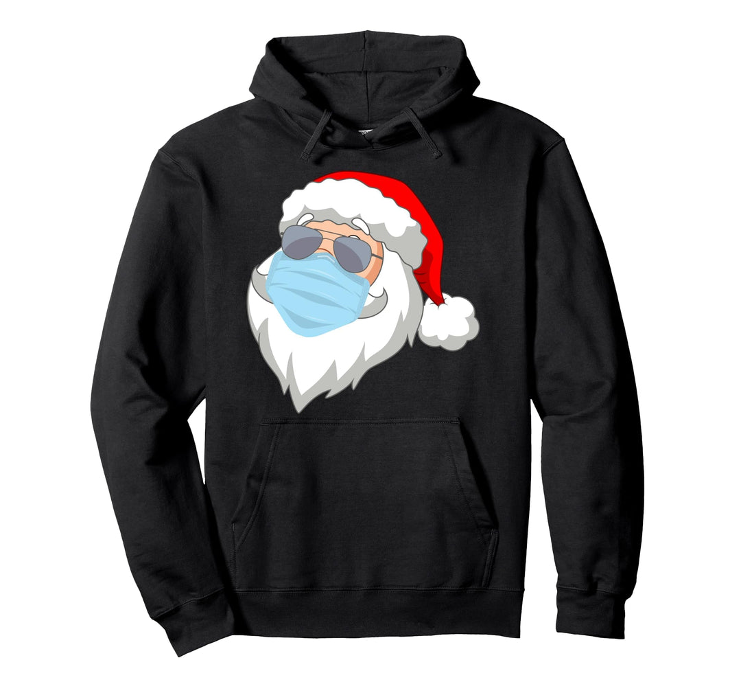 Weihnachtsmann mit Mundschutz | Wichtel Weihnachten Geschenk Pullover Hoodie