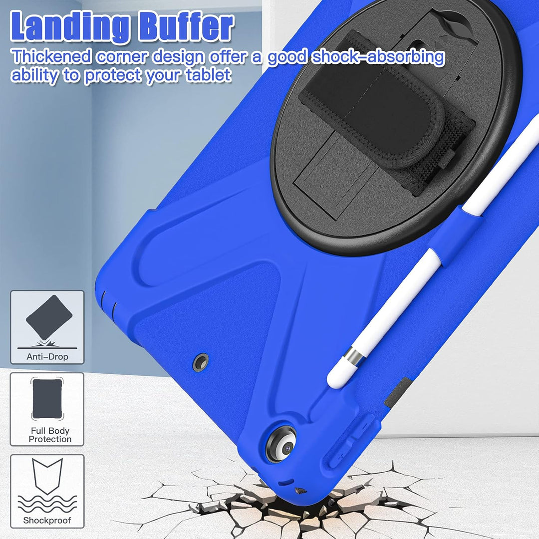 UFinetech iPad 9 Generation Hülle, iPad 10.2 2019 Hülle, iPad Case 7./8., 360 Drehbarer Ständer Hand