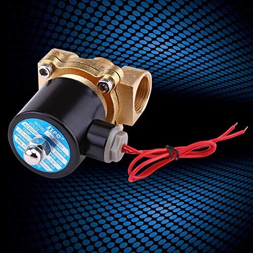 Gas 3/4 "AC 220V Magnetventil Normal geschlossen Zinklegierung Magnetventil für Luft Gas Öl Wasser,