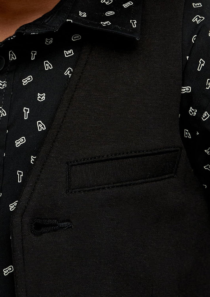 Festliche Weste aus Jersey 110 Schwarz, 110 Schwarz