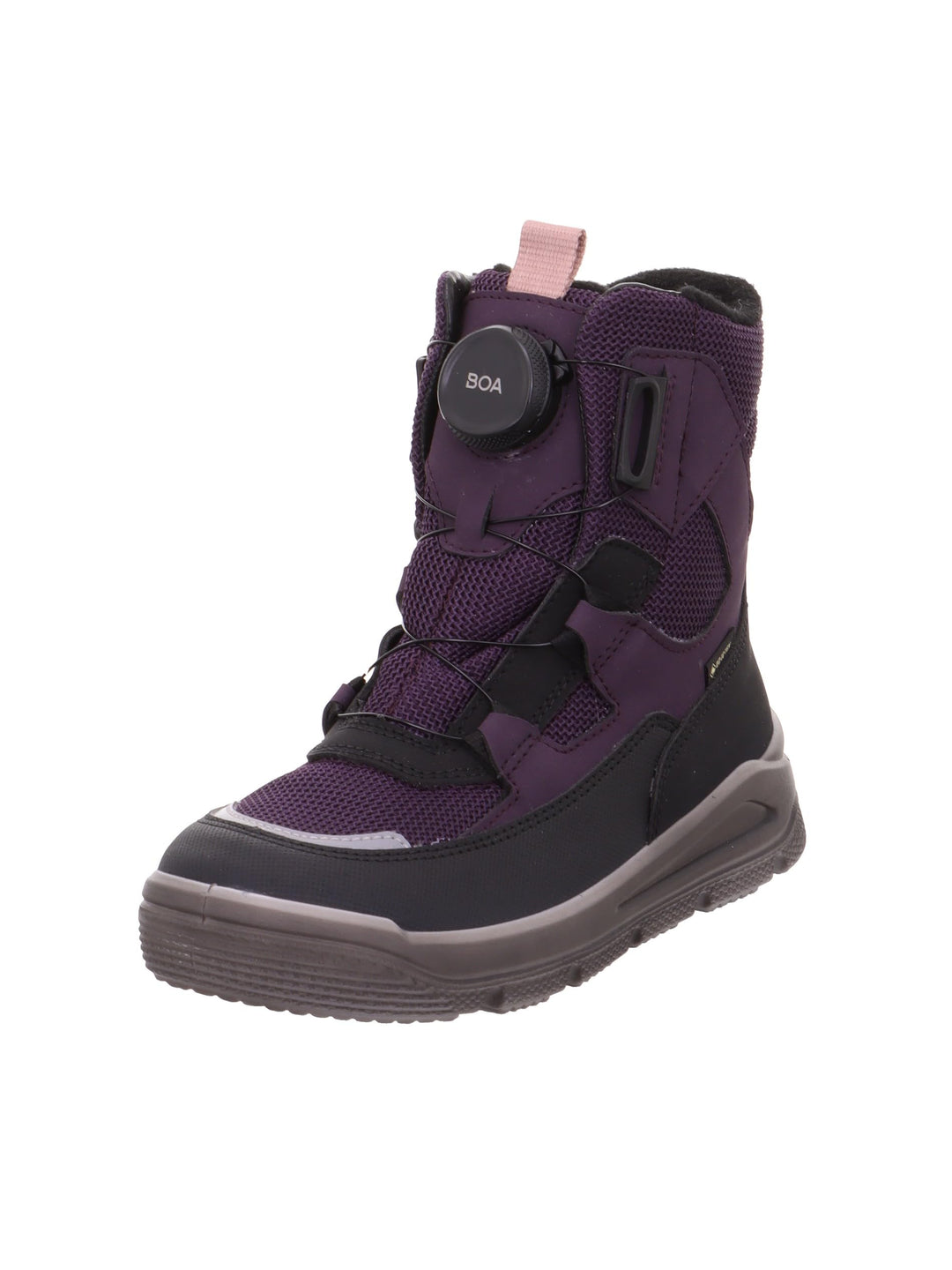 Superfit Mädchen Mars Warm Gefütterte Gore-tex Schneestiefel 28 EU Schwarz Lila 0060, 28 EU Schwarz