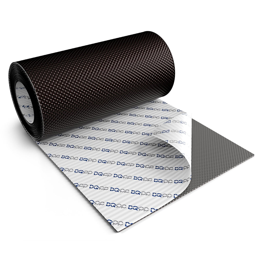 DQ-PP WANDANSCHLUSSBAND | Länge 5m | Breite 300mm | Dunkelbraun RAL 8019 | hochwertiges Aluminium un