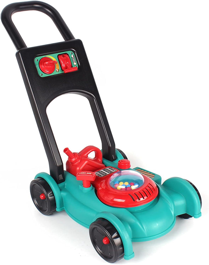 TikTakToo Kinder Benzin Rasenmäher Gartengerät mit Fahrgeräusch Spielzeug mit Funktionen
