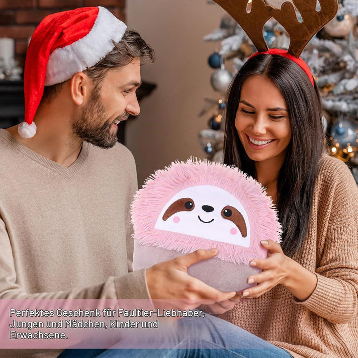Rosa Faultier Kuscheldecke mit Ärmeln und Kapuze, Faultier Geschenk für Frauen, Weihnachtsgeschenke