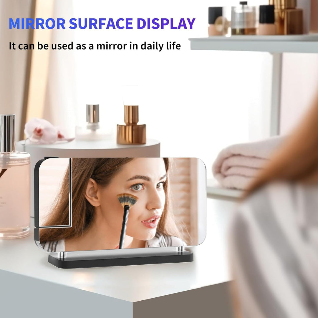 Cuteefun Projektionswecker, Wecker mit Projektion, Projektionsuhr mit Dualem USB C/A Ladeanschluss,