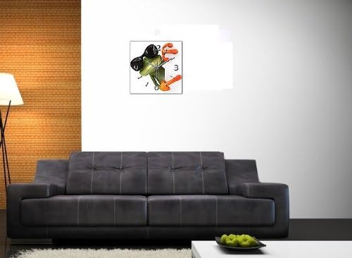 Kreative Feder Frosch Cool Designer Funk Wanduhr Funkuhr modernes Design * Made in Germany* WA081F