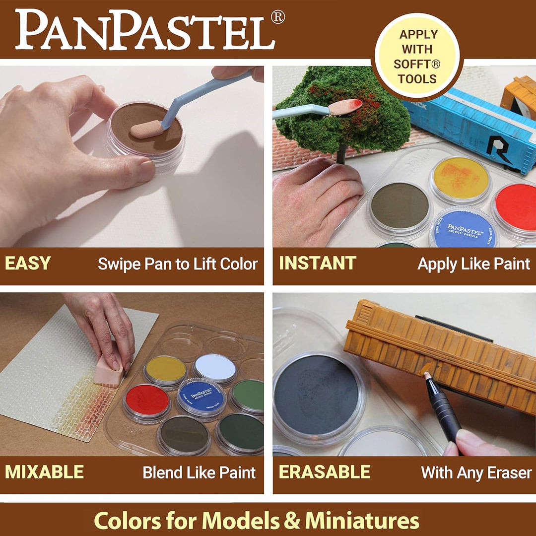 PanPastel 30701 Wettereffekte, Rost/Erde, 7 Farben, Kit für Hobby und Modellierung, ultraweiches Pas