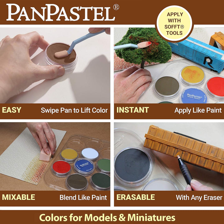 PanPastel 30701 Wettereffekte, Rost/Erde, 7 Farben, Kit für Hobby und Modellierung, ultraweiches Pas