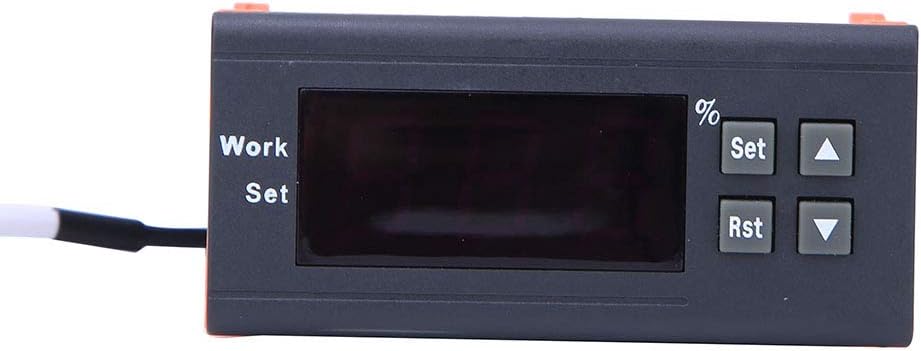 Hyuduo Digitaler Luftfeuchtigkeitsregler WH8040 Messbereich 1% -99% RH HM-40 Sensor für hohe Genauig