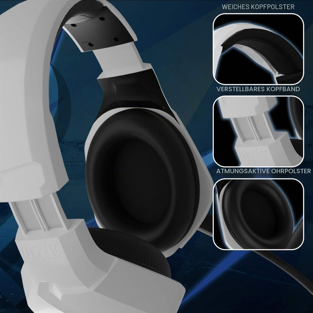Gaming Headset für PC PS5, Playstation PS4, Xbox Series X | S, Xbox ONE, Nintendo Switch, Laptop &amp; G