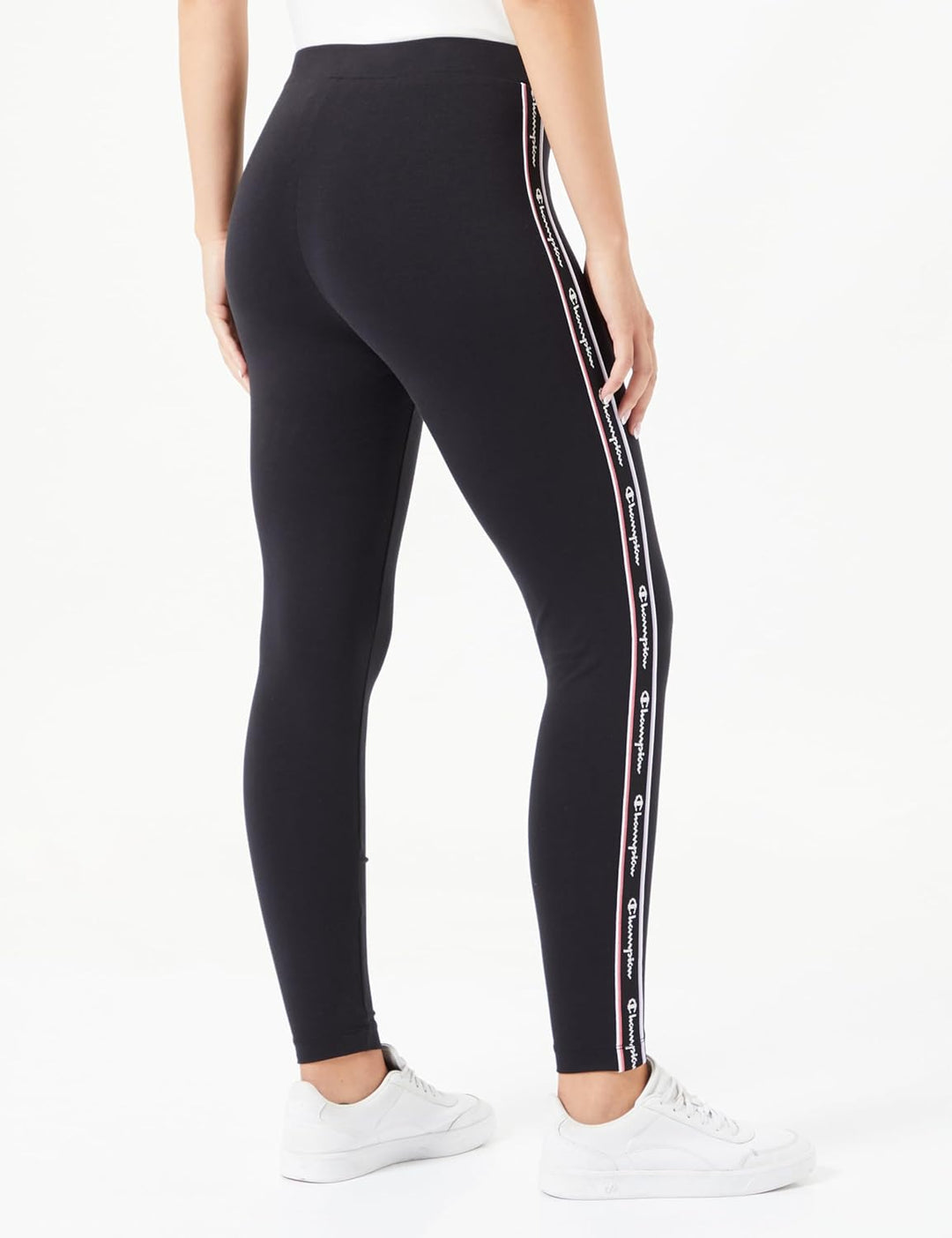 Champion Damen Leggings XS Schwarz, XS Schwarz