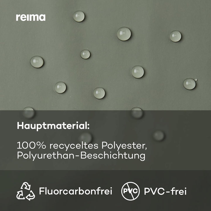 Reima - Lampi Regenjacke für Kinder Wasserdicht - Jacke für Jungen und Mädchen, Reissverschluss vorn