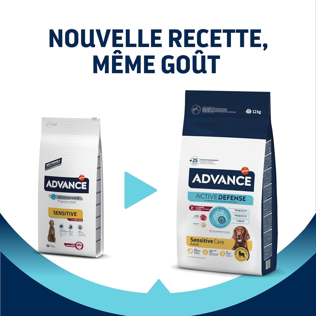 ADVANCE Lamm & Reis Hundefutter, 12kg, 1er Pack (1 x 12 kg), 12 kg