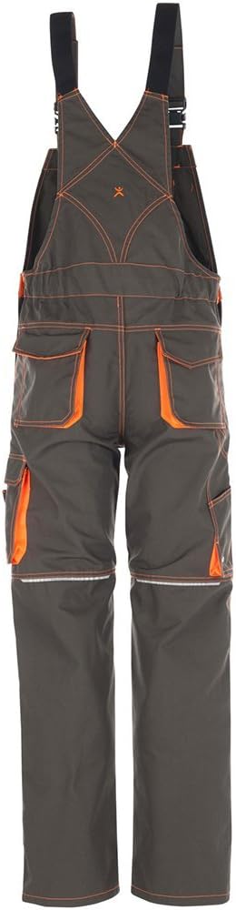 Planam Grösse 46 Unisex Basalt Neon Latzhose Oliv orange Modell 6232 Oliv/Orange 46, Oliv/Orange 46