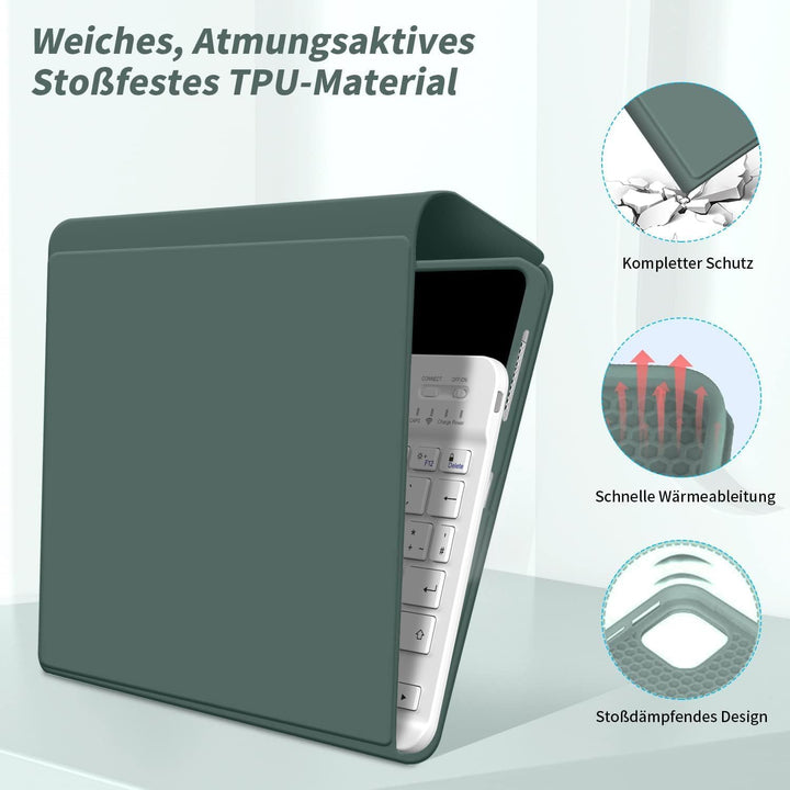 ZOYU Hülle mit Tastatur für iPad 9. Generation 2021/iPad 8. Generation 2020/iPad 7. Generation 2019,